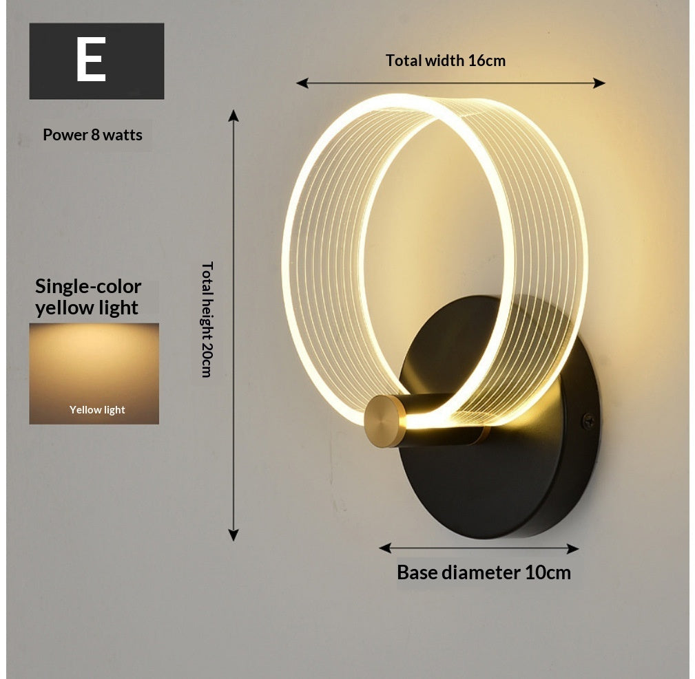 Creative Home Use Wall Bedroom Bedside Lamp