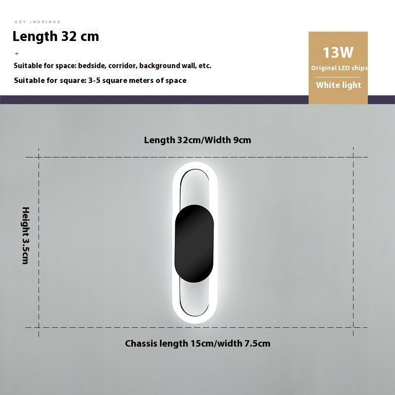 Creative Wall Lamp Simple Modern Bedroom Bedside Lamp
