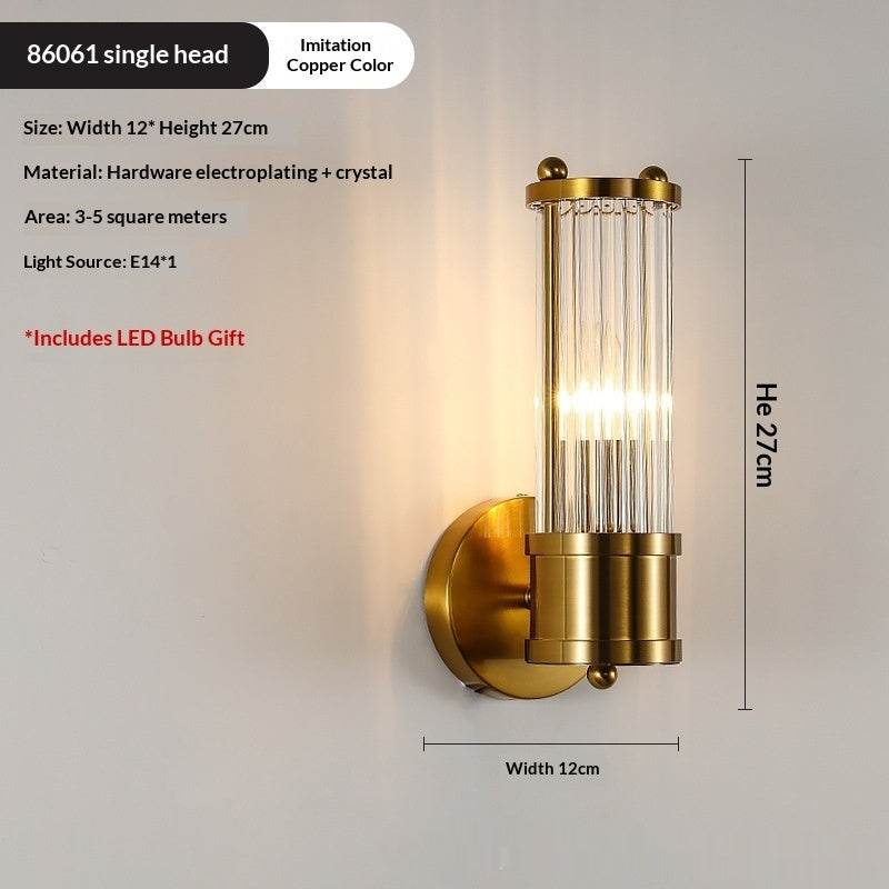 Creative Crystal Light-Luxury Minimalist Wall Lamp