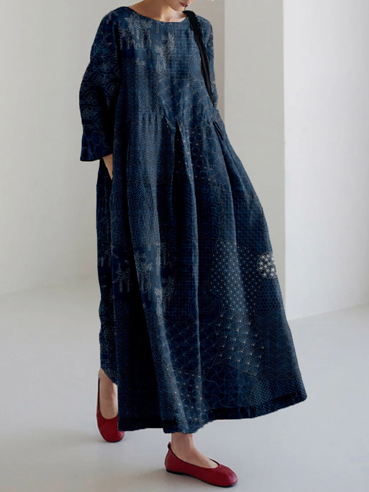 Fashion 3D Printing Plus Size Dress Women