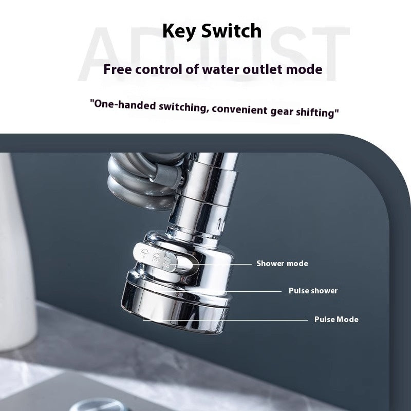 Kitchen Pull-out Splash-proof Faucet Sprinkler