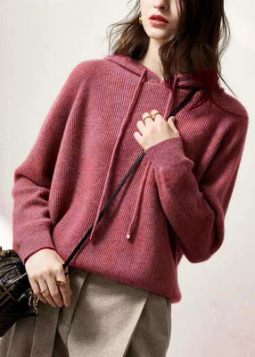 Autumn And Winter Thickening Knitted Hat Loose Sweater