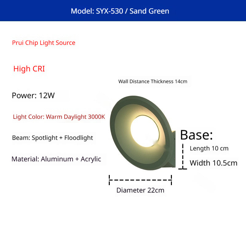 Creative Colorful Outdoor Waterproof Wall Light