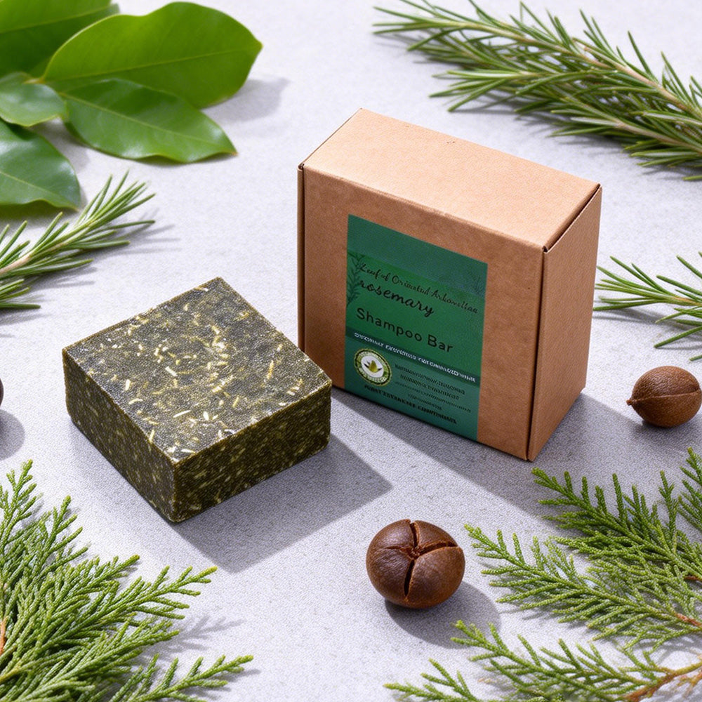 Square Cedar Leaf Rosemary Shampoo Bar