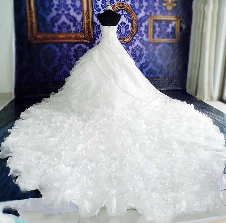 Wedding Dress High-end Dress With Big Tail