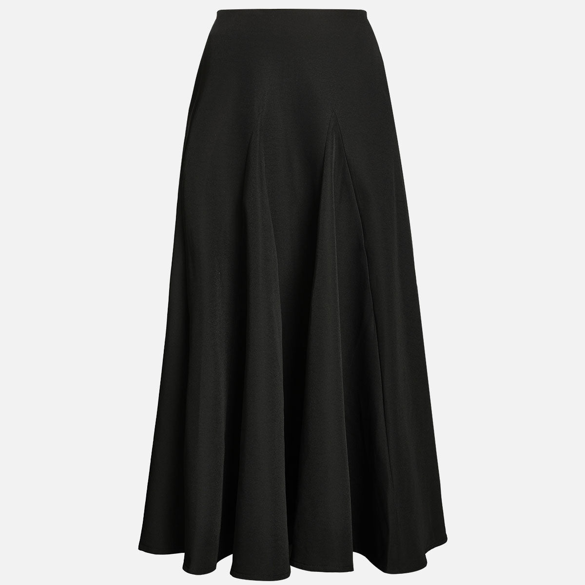 Black & White Oversized Shoulder Shirt & High-Waisted Maxi Skirt Set