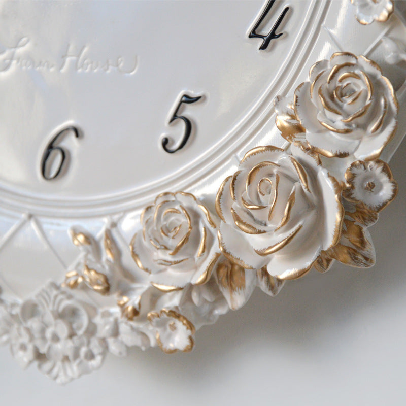 European Style Wall Clock Living Room Creative Art Clock Home