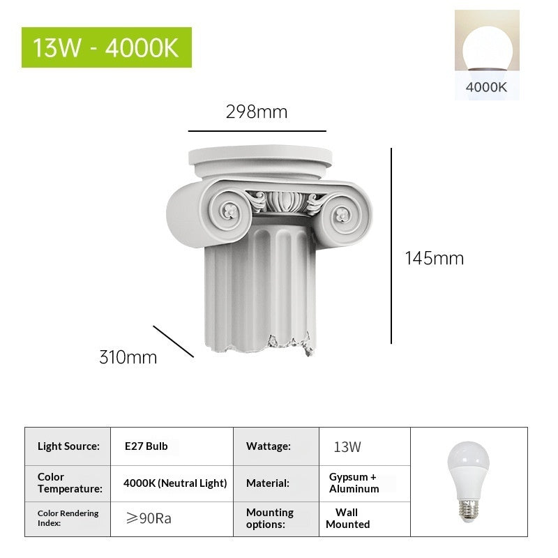 Roman Column European-Style Creative Wall Lamp