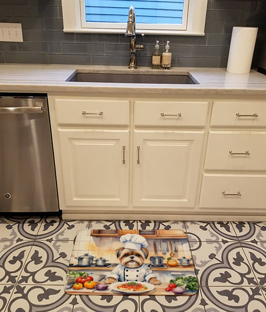 Lhasa Apso The Chef Memory Foam Kitchen Mat