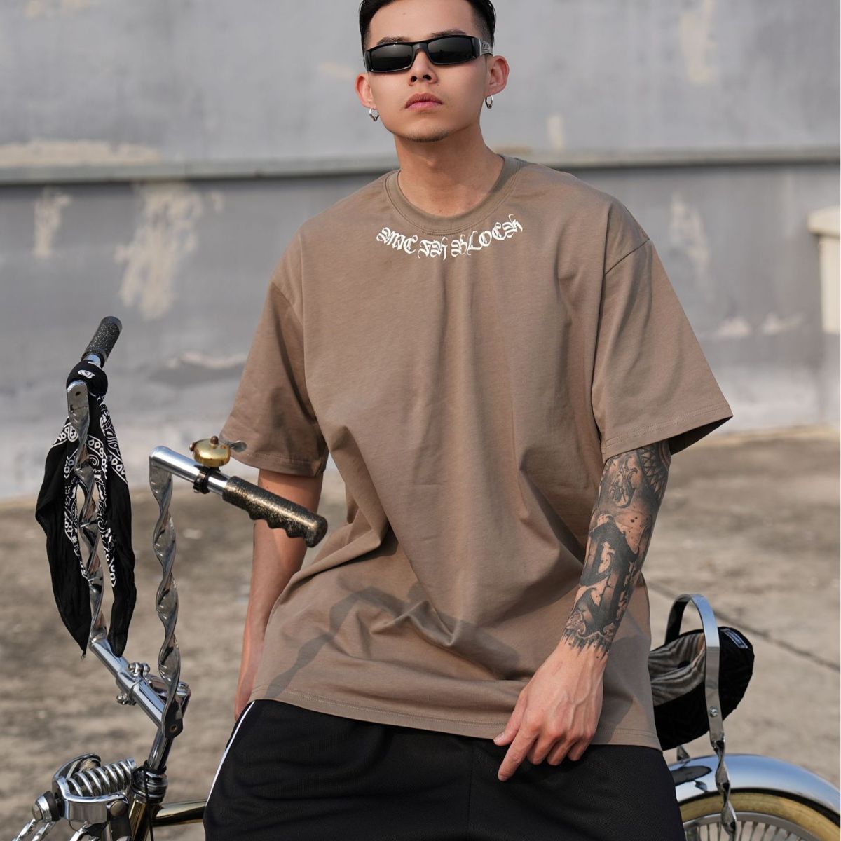 Hip Hop Floral Printed Loose Short Sleeve T-shirt