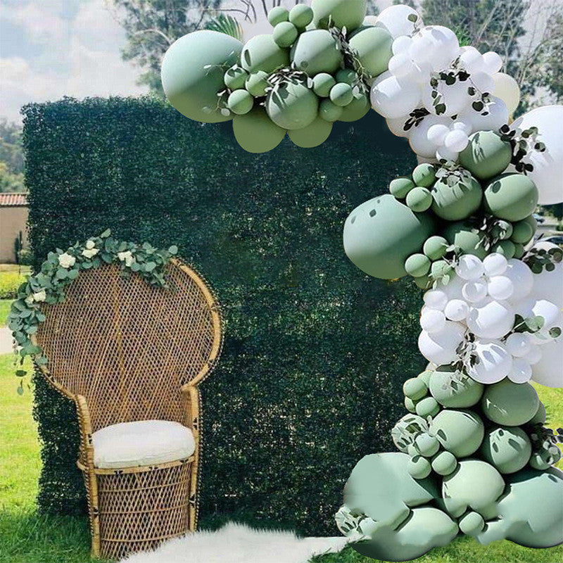 Vintage Avocado Green Party Supplies Latex Balloon Set