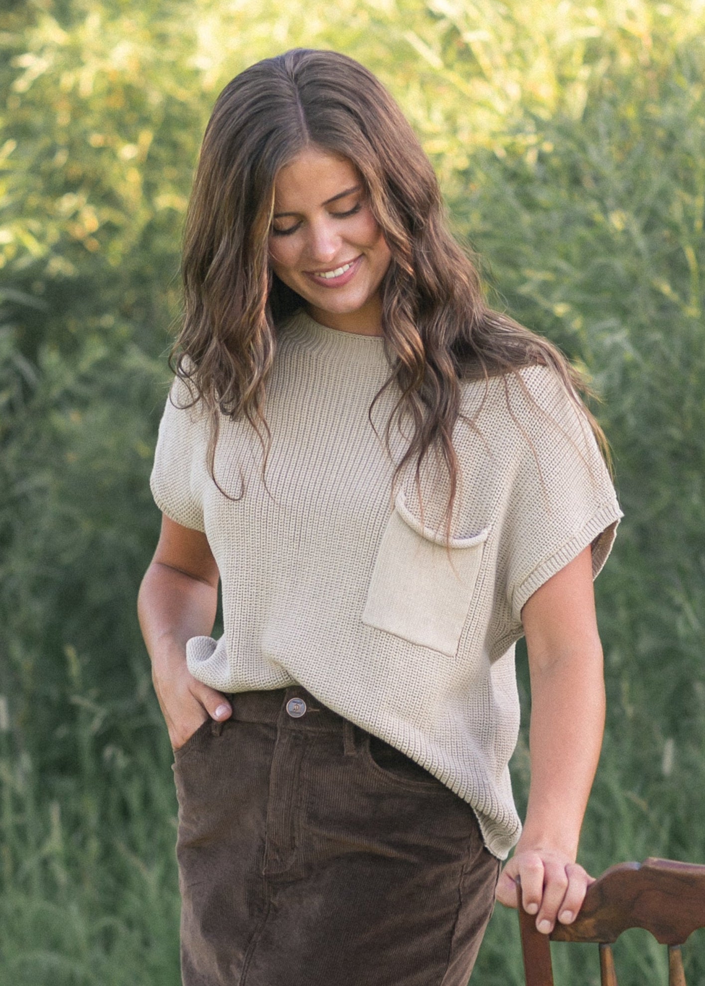 Danya Knit Sweater Set Top + Skirt