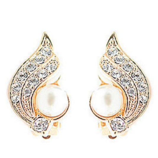 Valentine's Day Gift Angel Wings Pearl Ear Clip