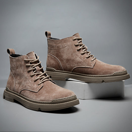Workwear Shoes Mid-help War Wolf Tide Men's Boots British Style Desert Boots