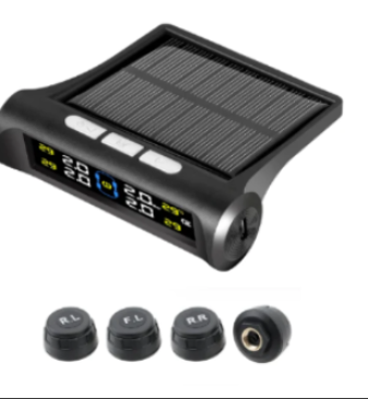 Tire Pressure Monitoring System Automotive Universal Wireless Solar Tire Pressure Monitor External Tire Pressure Detector