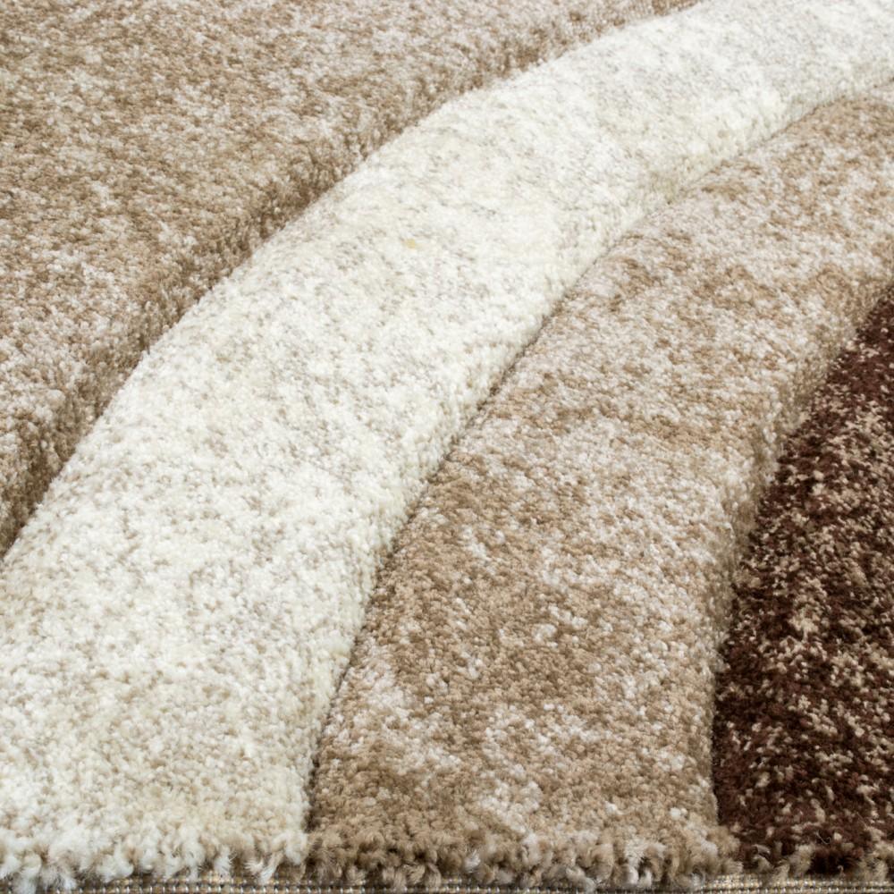 Designer Rug Brilliance Brown Beige Geometric Pattern