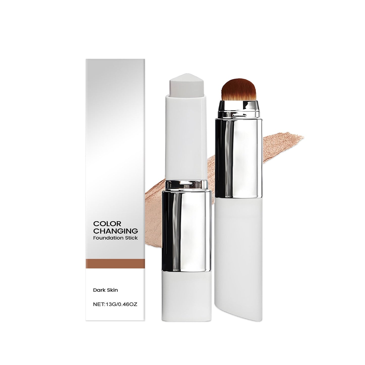 2-in-1 Color Changing Foundation Stick Deep Skin Tone