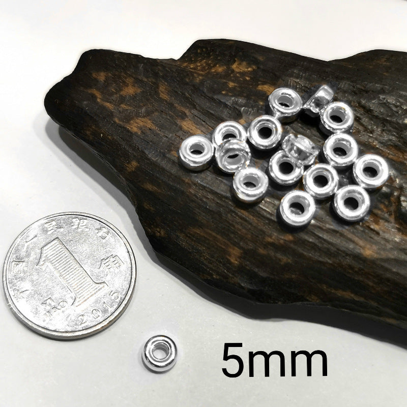 925 Sterling Silver Counter Spacer Beads Argent Pur Water Bubble Beads