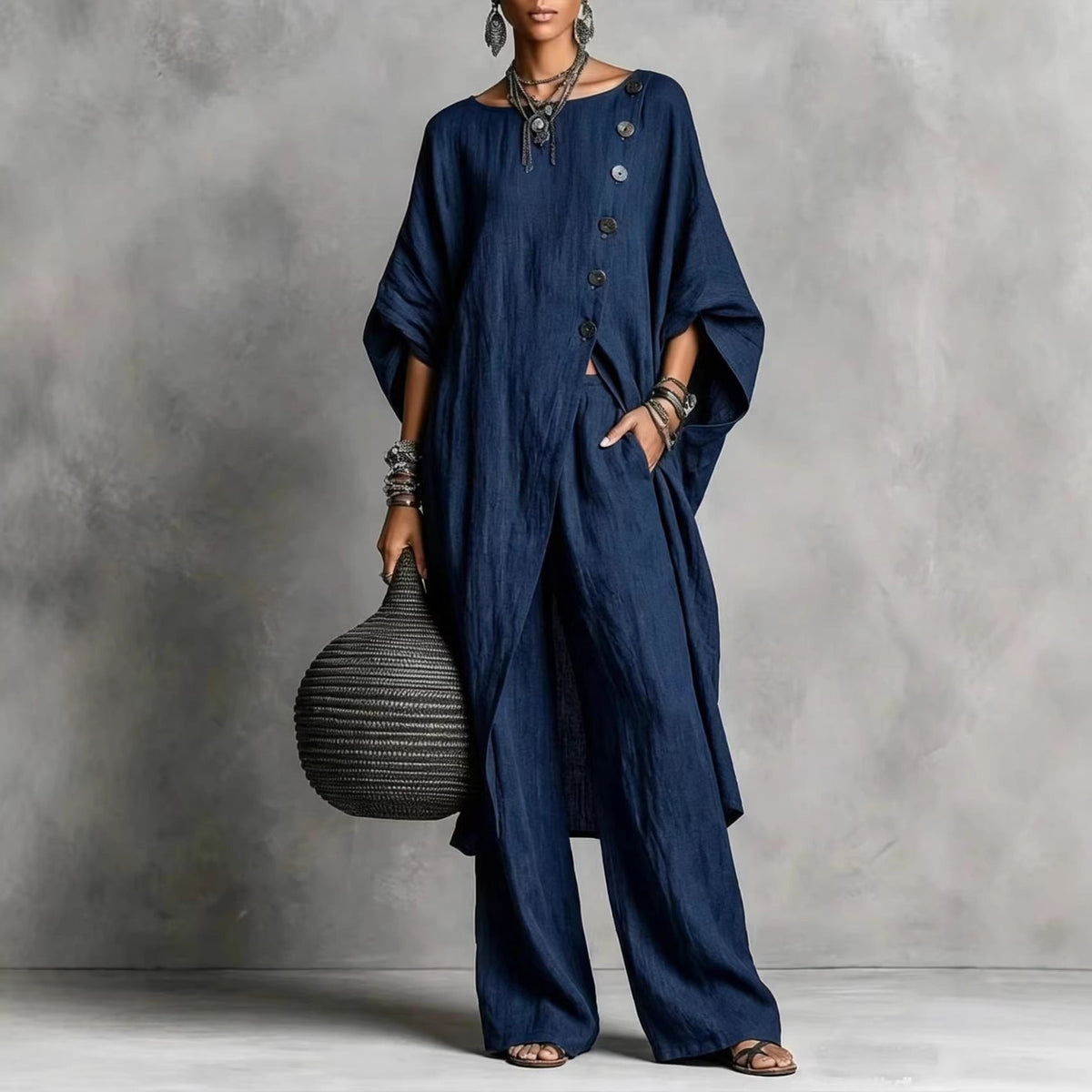 European And American New 2026 Women's Shirt Irregular Set Casual Urban Fashion Set