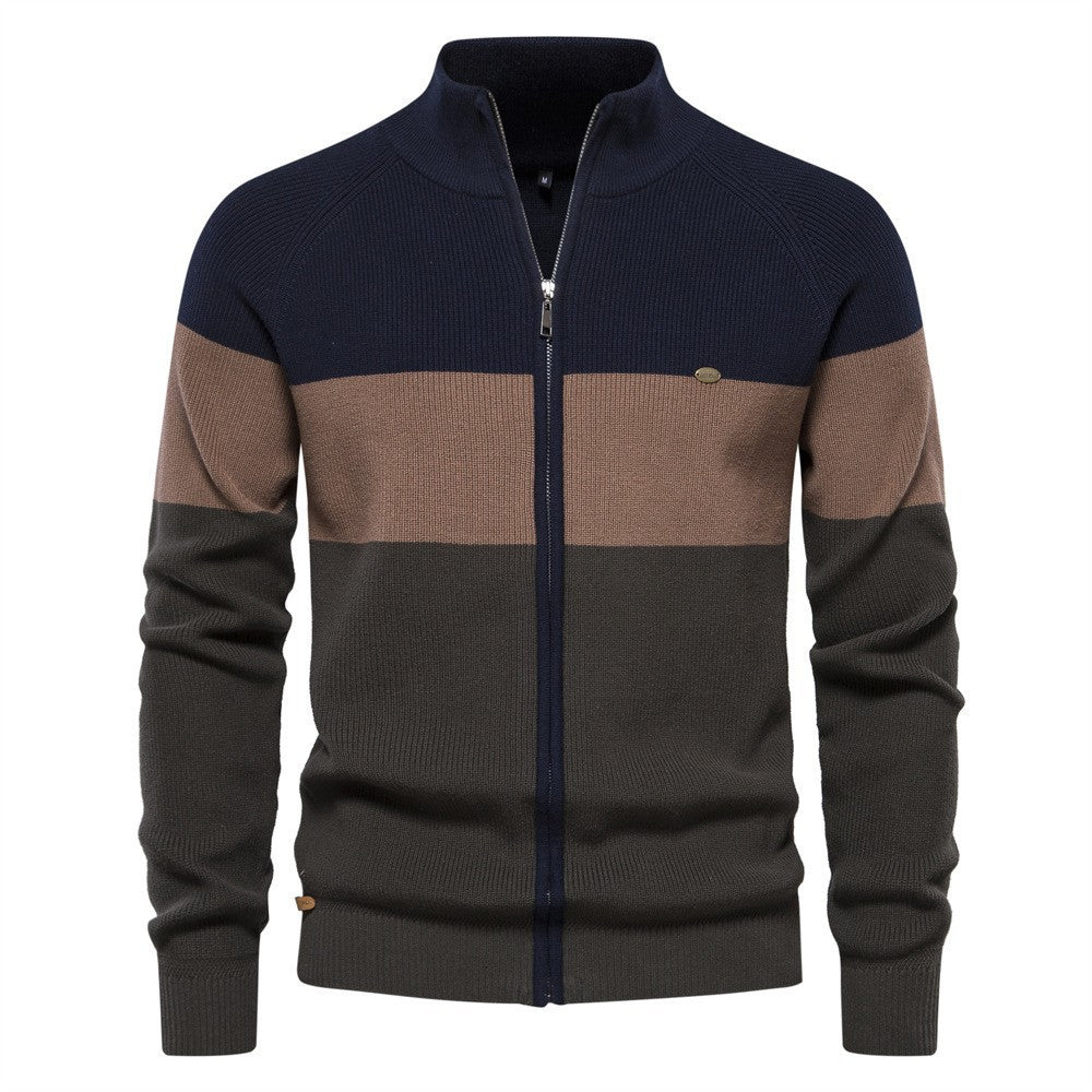 2026 New Men's Sweater Coat European Size Cross-border Autumn And Winter Sweater Cardigan High Quality Fashion Coat Men