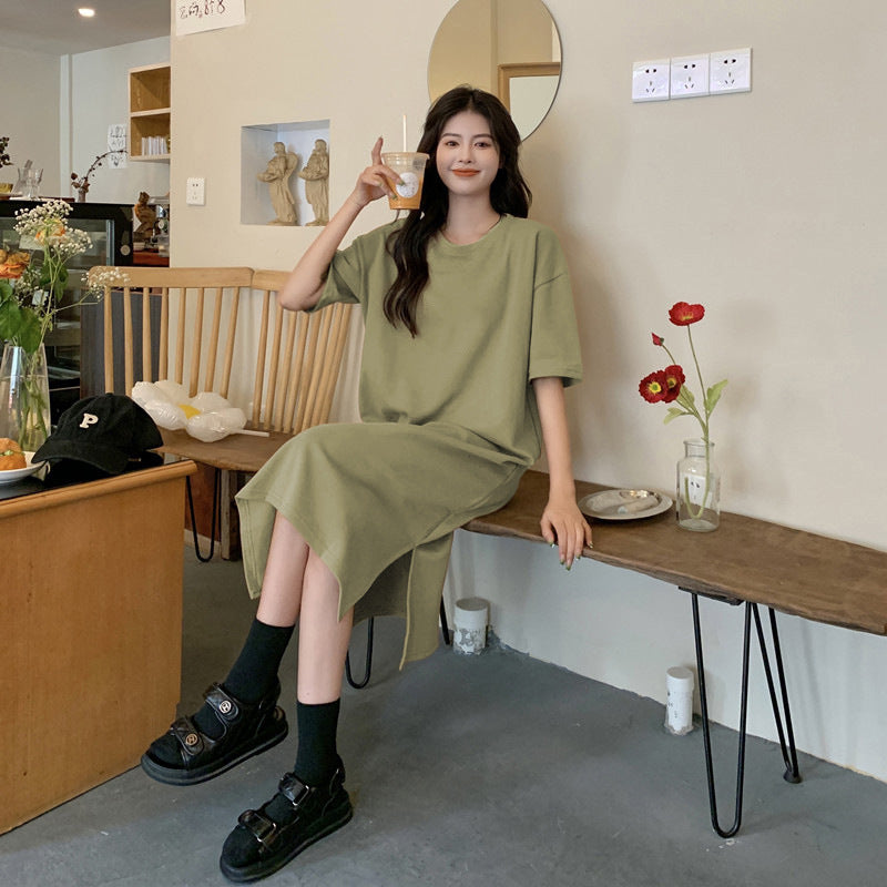 Plus Size Short Sleeve Casual Dress Women