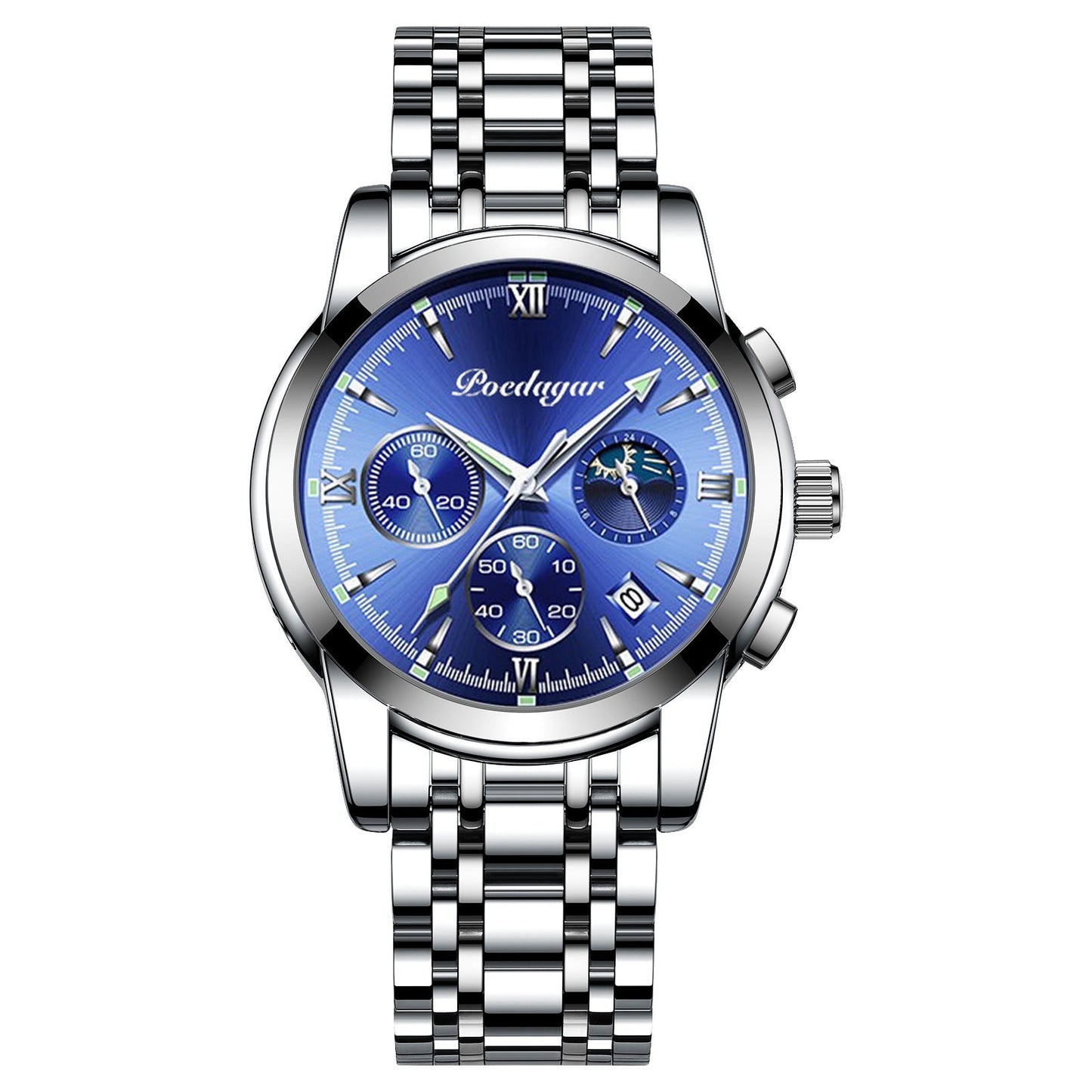 Multifunctional Men's Watch Luminous Waterproof Quartz Wrist Watch