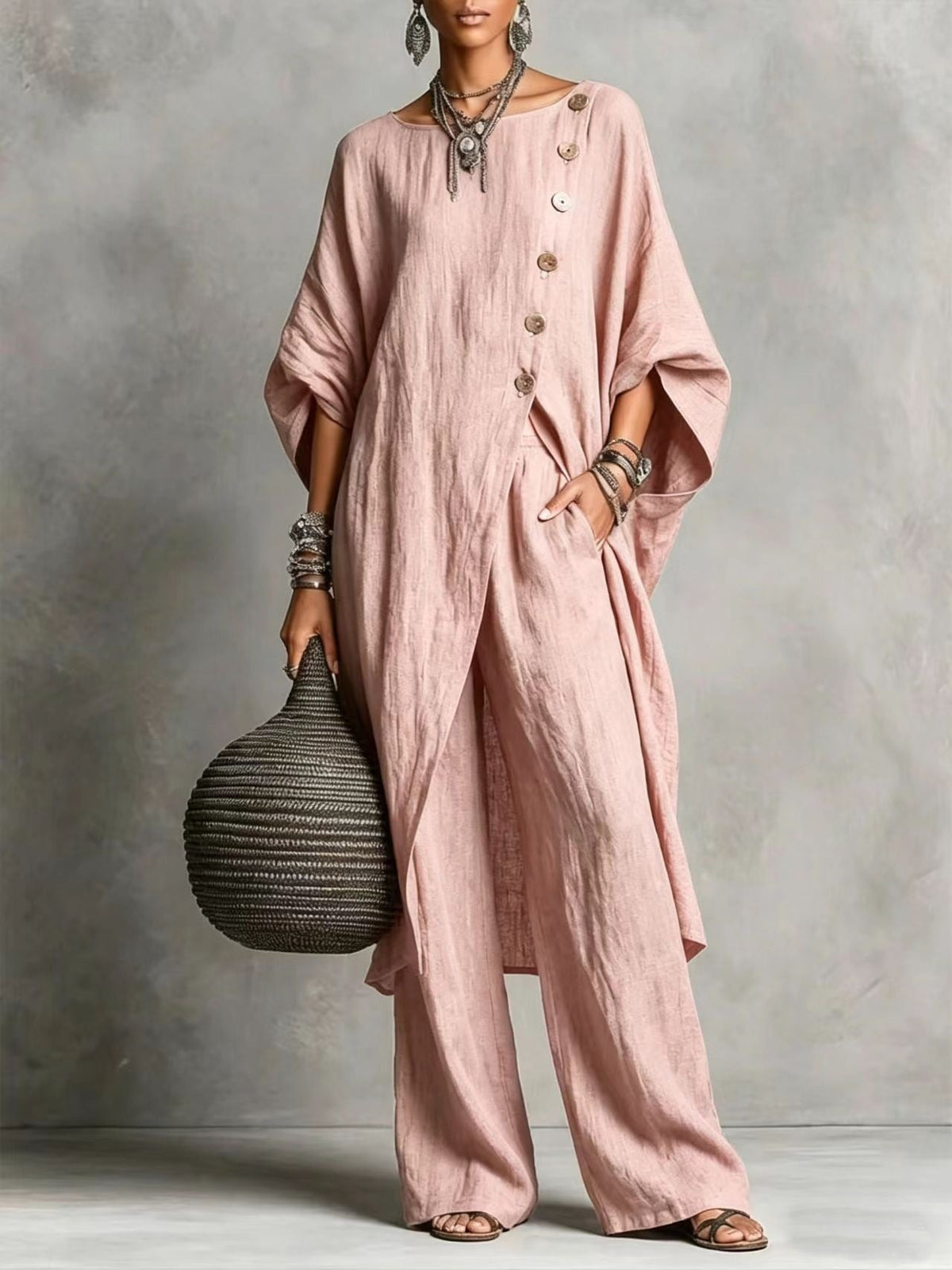 European And American New 2026 Women's Shirt Irregular Set Casual Urban Fashion Set