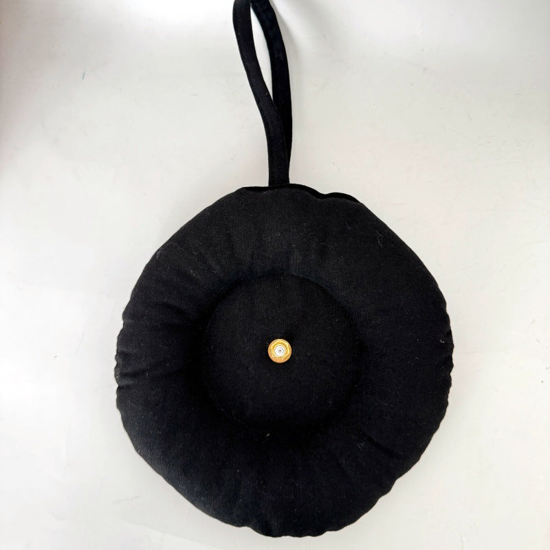 Fabric Clock Handmade Creative Cloth Heat Transfer Sticker Silent Creative Wall Clock
