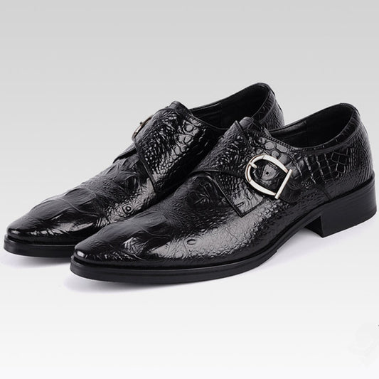 Men's Leather Buckle Shoes
