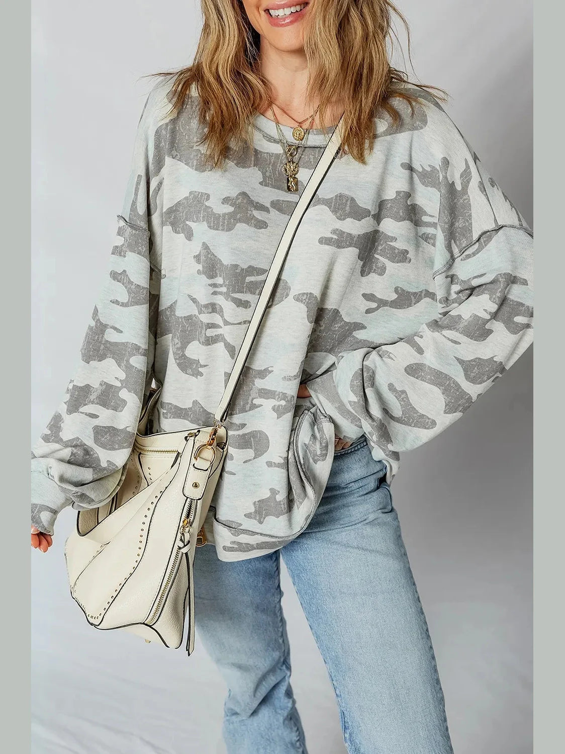 Camouflage Long Sleeve Sweatshirt