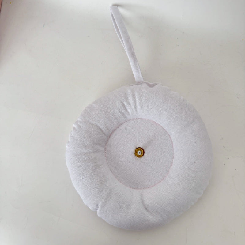 Fabric Clock Handmade Creative Cloth Heat Transfer Sticker Silent Creative Wall Clock