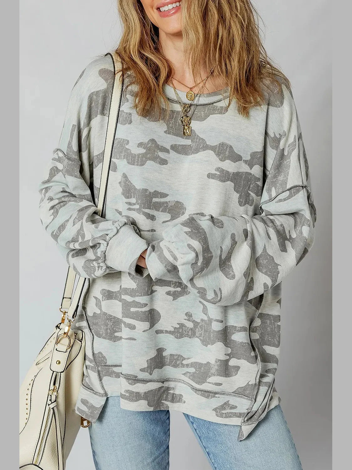Camouflage Long Sleeve Sweatshirt