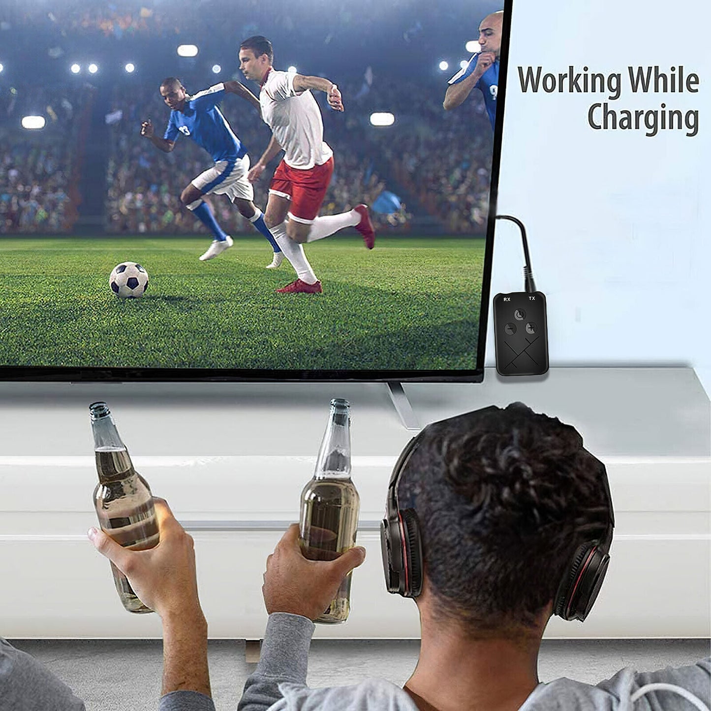 Wireless 2-in-1 Bluetooth 5.0 Receiver Transmitter Adapter Audio 3.5mm Jack Aux