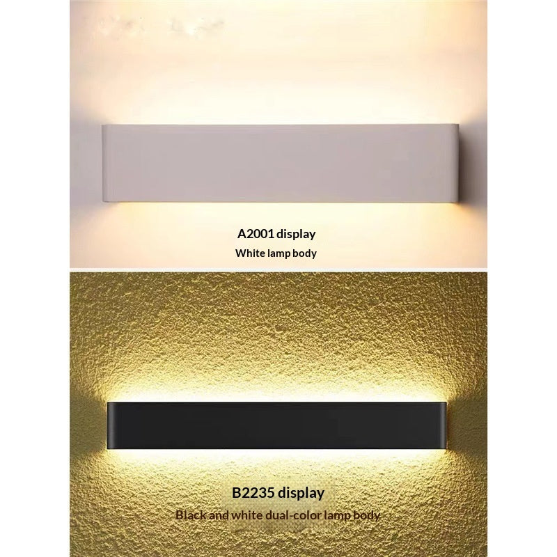 Strip Aluminum Wall Lamp Nordic Creative Bedroom Bedside