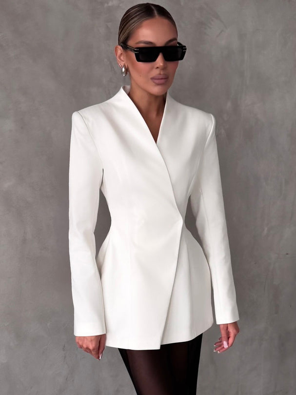 White Lapel Blazers