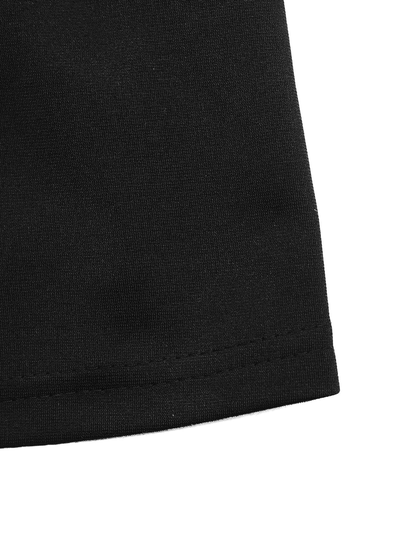 Pearl Collar Short Sleeve A-Line Mini Dress