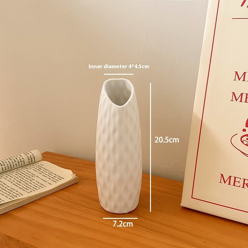 Tulip Vase Creative Living Room Flower Arrangement White Flower Device