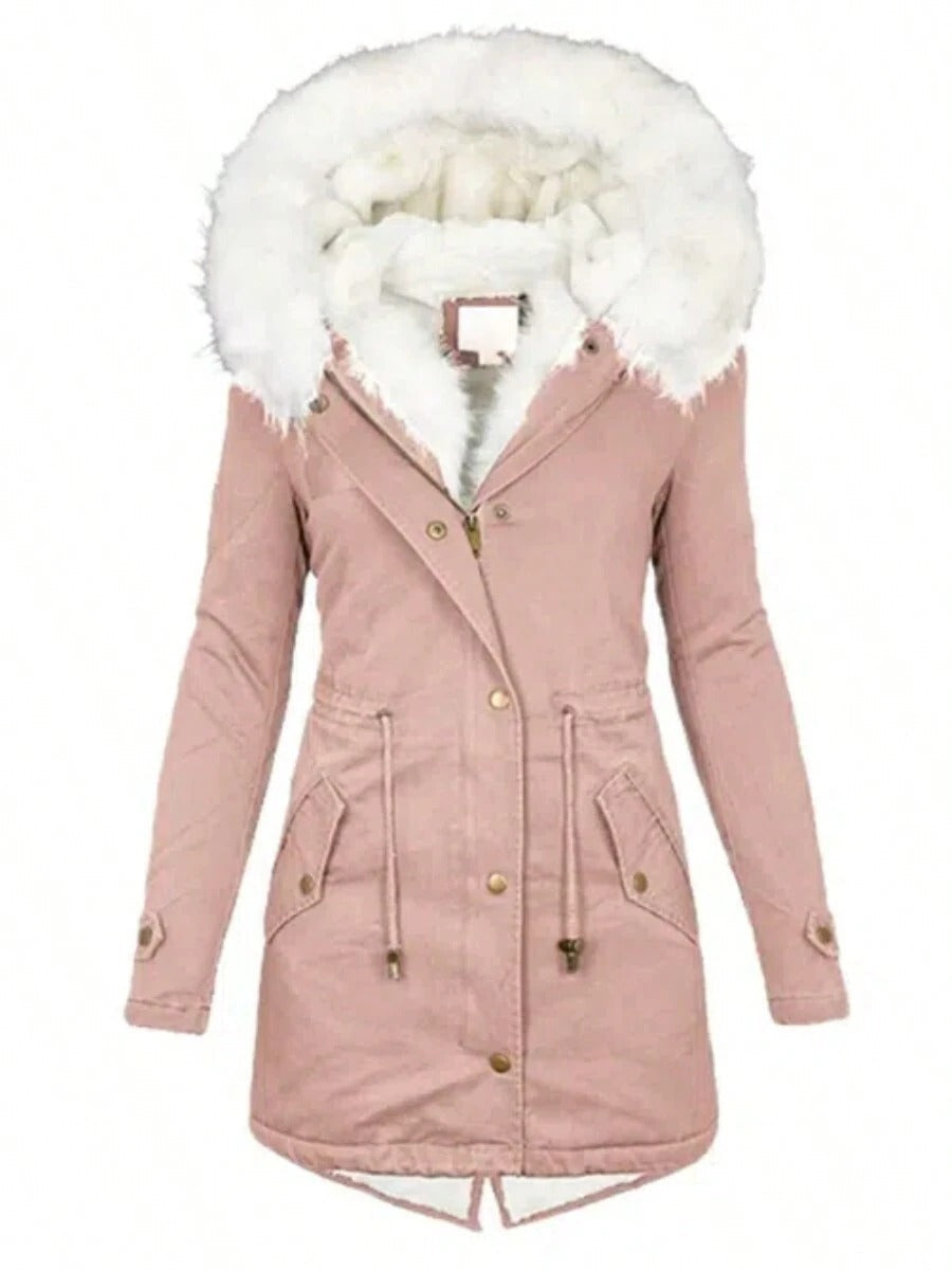 Needle Winter Faux Fur Hooded Parka Coat