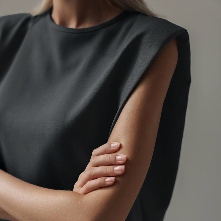 Sleeveless Vest Pullover Top And Loose-fitting Trousers Two-piece Set