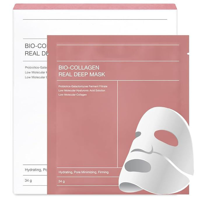 Bio Collagen Facial Mask -pink, Without Logo- 34ml 1tablet