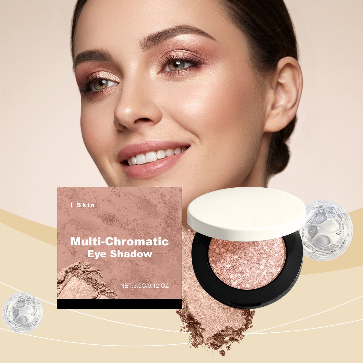 Shimmering 3D Eyeshadow Skin Tone
