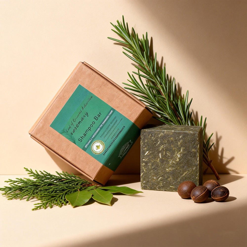 Square Cedar Leaf Rosemary Shampoo Bar