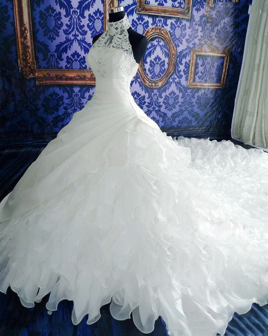 Wedding Dress High-end Dress With Big Tail