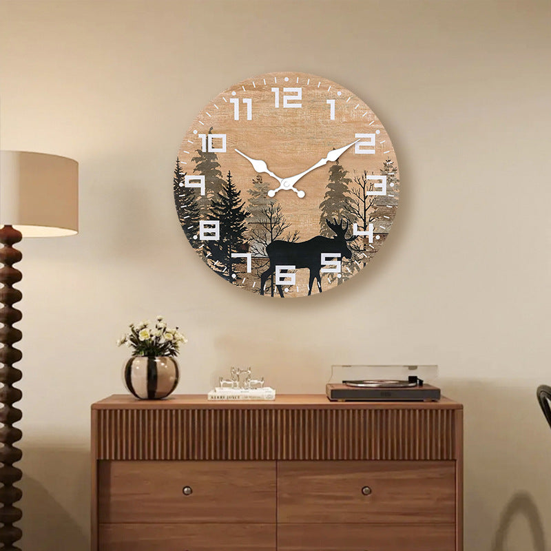 Retro Wall Clock Minimalist Creative Home