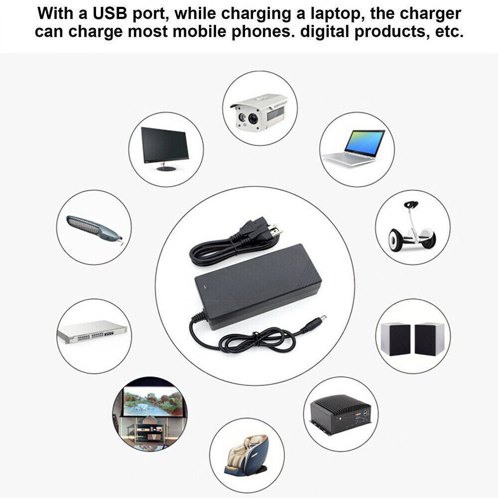 96W 34 Sizes Heads Adapter Universal AC DC Power Supply Charger Multi Laptop PC