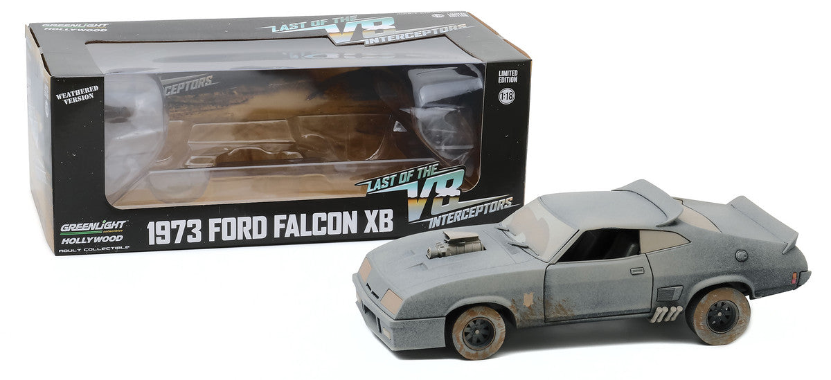 1973 Ford Falcon XB RHD (Right Hand Drive) (Weathered Version) "Last of the V8 Interceptors" (1979) Movie 1/18 Diecast Model Car by Greenlight