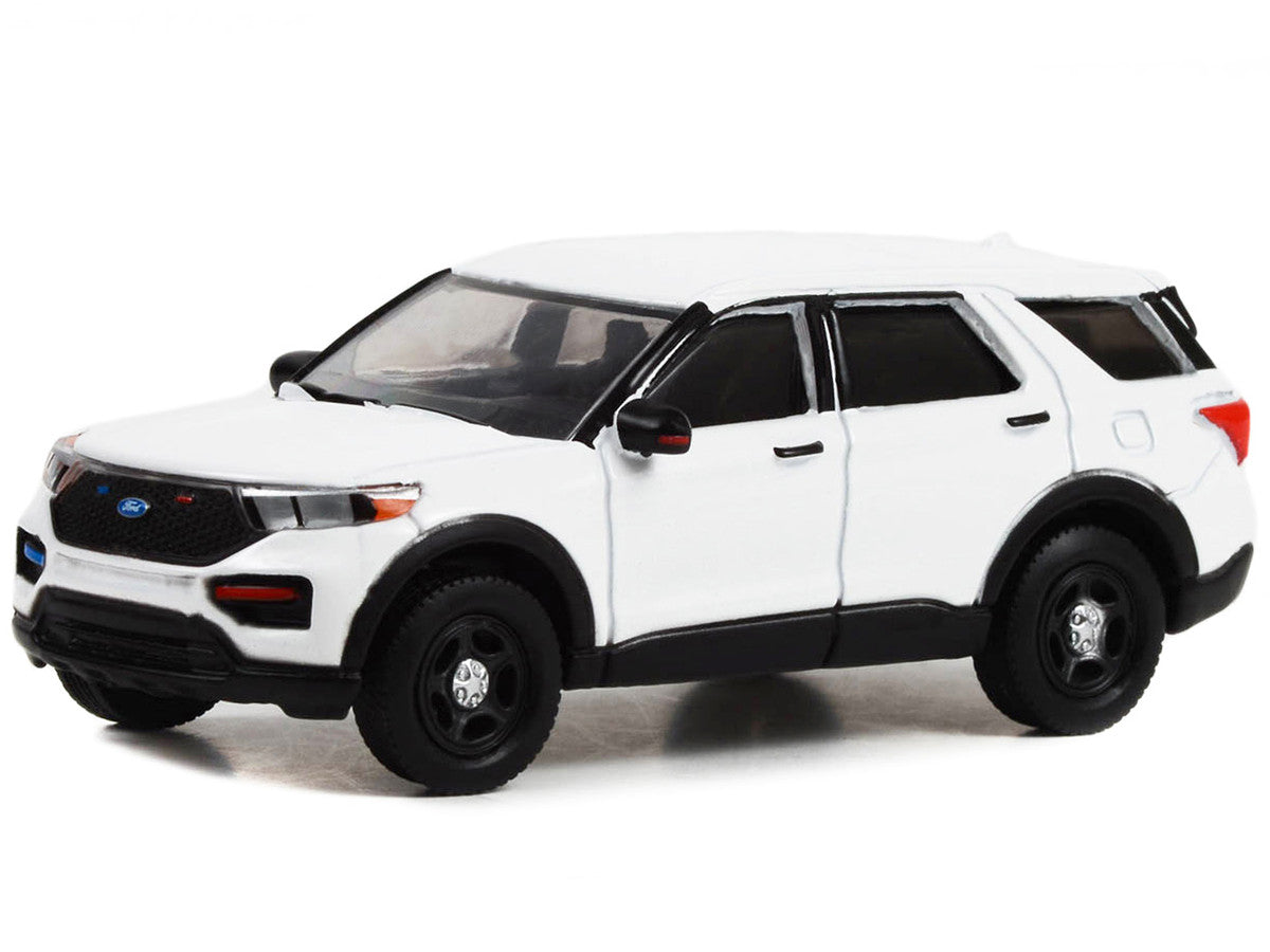 2022 Ford Police Interceptor Utility White "Hot Pursuit" "Hobby Exclusive" Series 1/64 Diecast Model Car by Greenlight