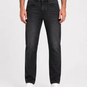 Cedarwyn Men's Slim Straight Jeans, Faded Black Wash