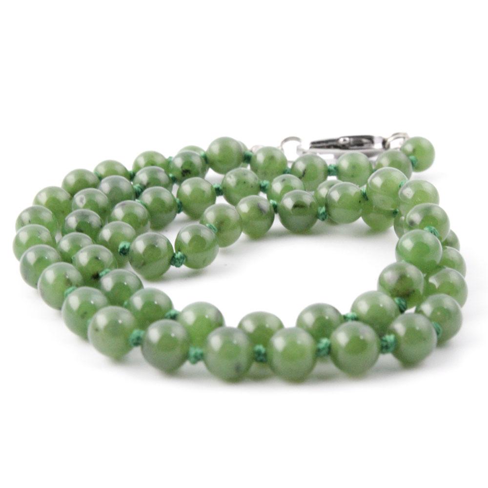 6mm Canadian Jade Strung Beads