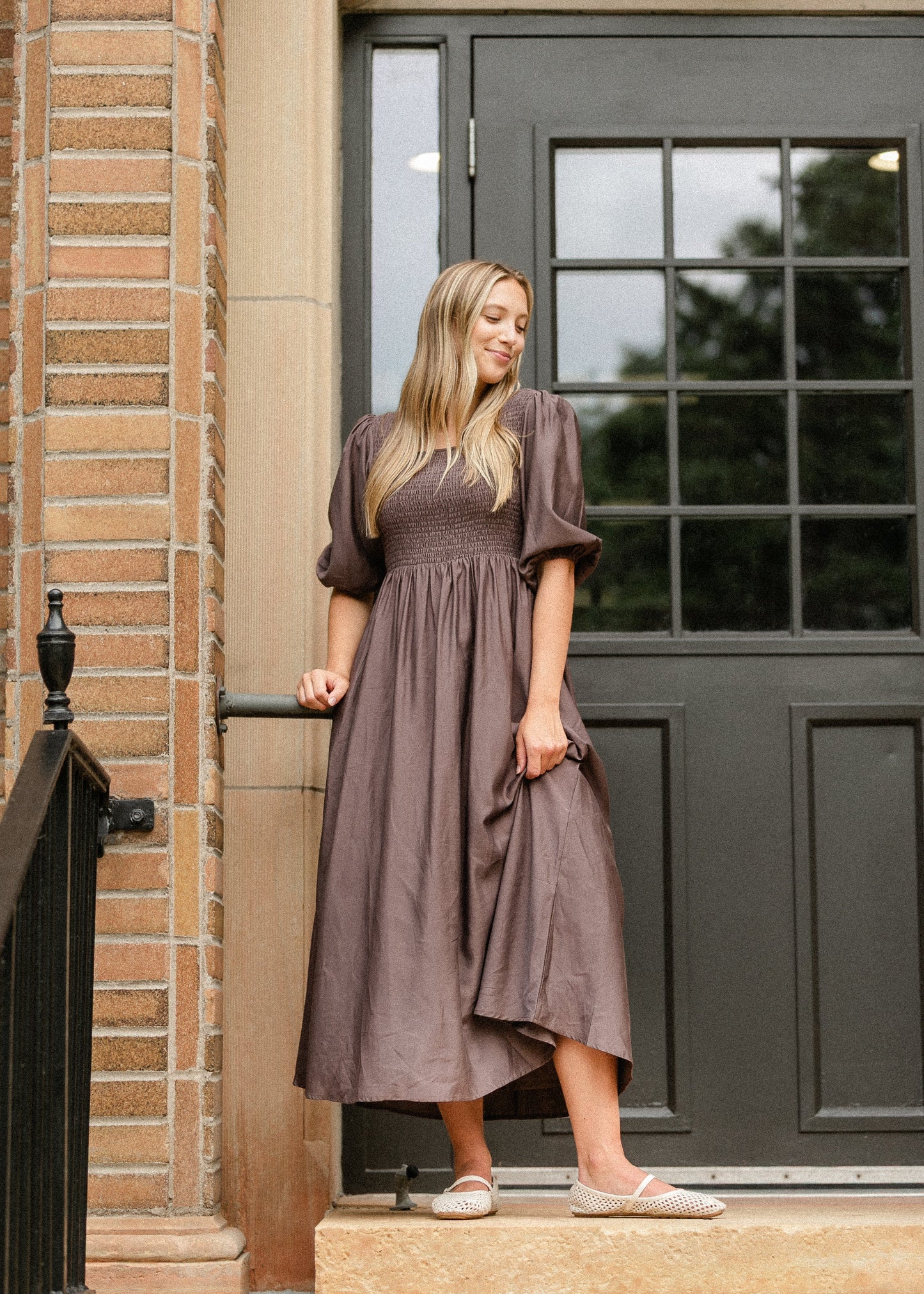 Kayleen Smocked Bodice Maxi Dress